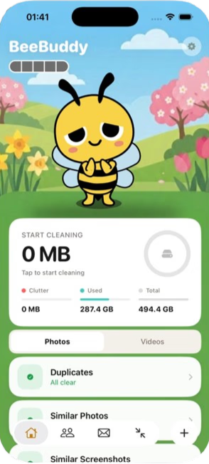 Main app screen